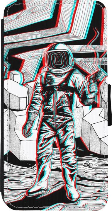 Image du produit PhoneLook Coque Wallet noir Anaglyph Astronaut (Apple iPhone 11)