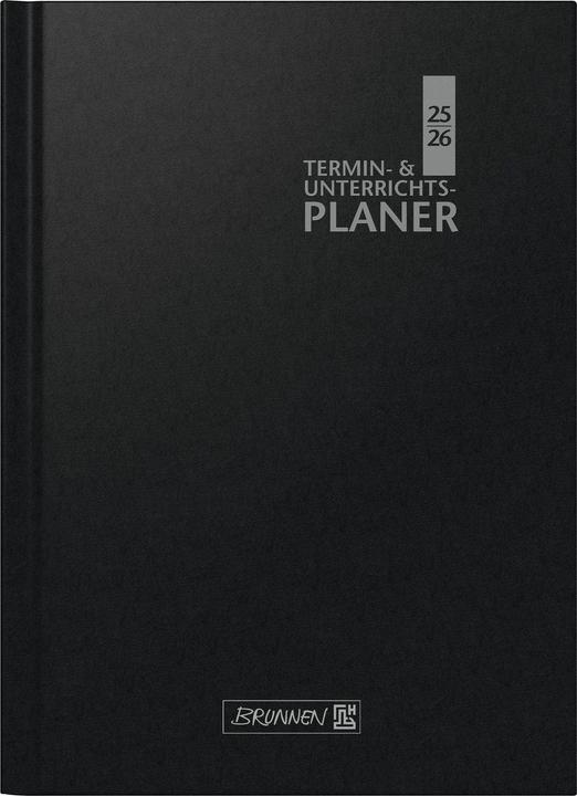 Actual product image Lehrerkalender Überformat A4 Baladek-Einband schwarz 2025/2026 (23.5 x 30.5 cm, German)