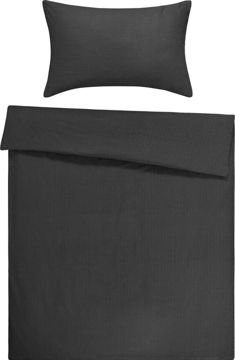 Flair Seersucker Uni (Bettwäsche Set, 65 x 100 cm, 160 x 210 cm)