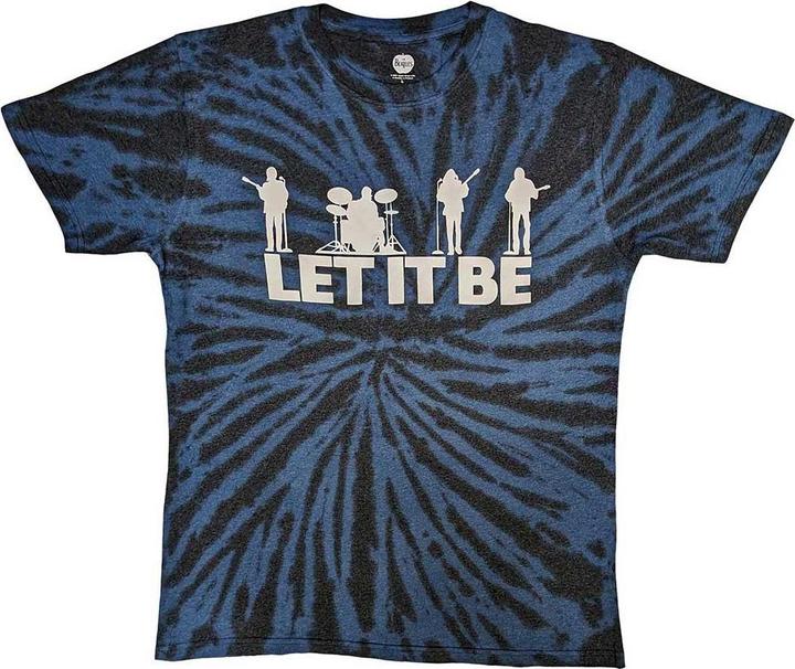 Produktbild The Beatles Erwachsene Let It Be Silhouette Tie Dye TShirt (M)