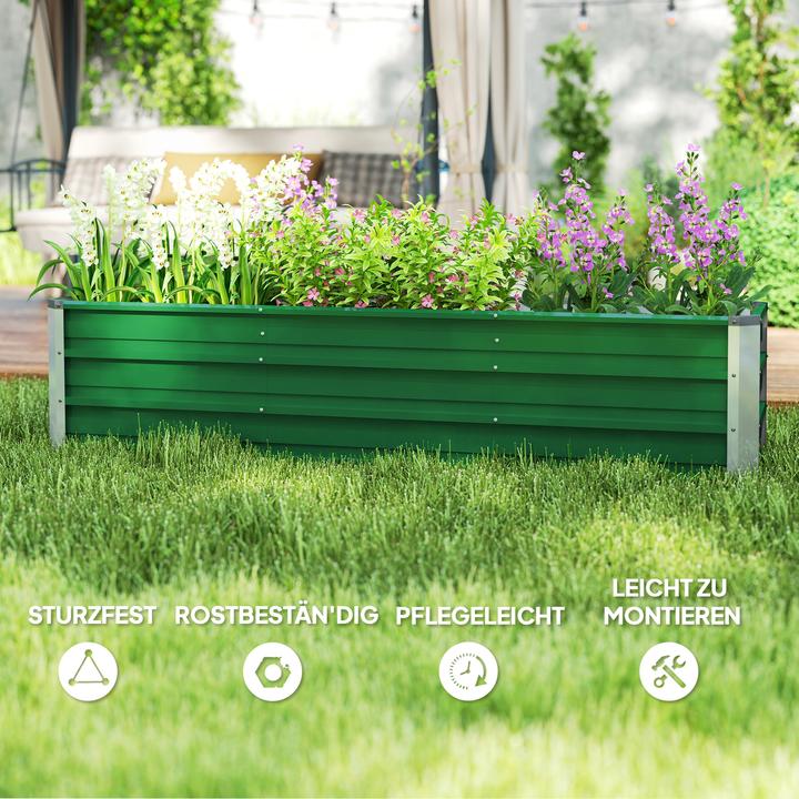 Actual product image Outsunny Garden bed including gardening gloves and bed signs
