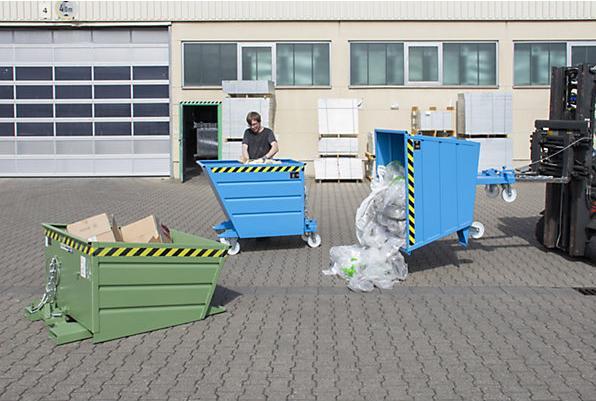 Produktbild eurokraft pro Kippbehälter, mit niedriger Schüttkante (650 l)