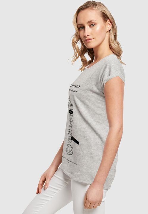 Actual product image Mister Tee MisterTee Ladies Depresso Extended Shoulder Tee - 174691 (L)
