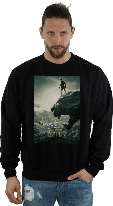 Actual product image Mens Black Panther Poster Cotton Sweatshirt (L)