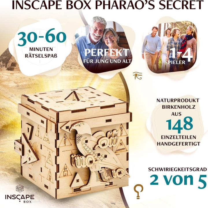 Produktbild Inscape Pharao's Secret - Rätselbox (Deutsch, Französisch, Italienisch, Englisch)