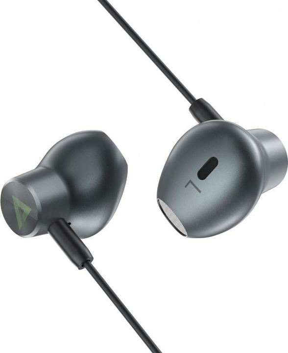 Productafbeelding Acefast Intra-auriculaires L1 met connecteur Lightning 1,2 m - zwart (ANC, Bedraad)