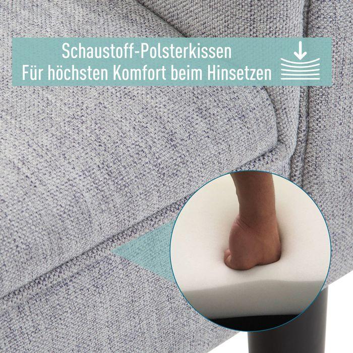 Immagine prodotto Swisshandel24 Panca imbottita panca da salotto panca da corridoio panca da letto elegante con lati arrotolati (45.50 cm)