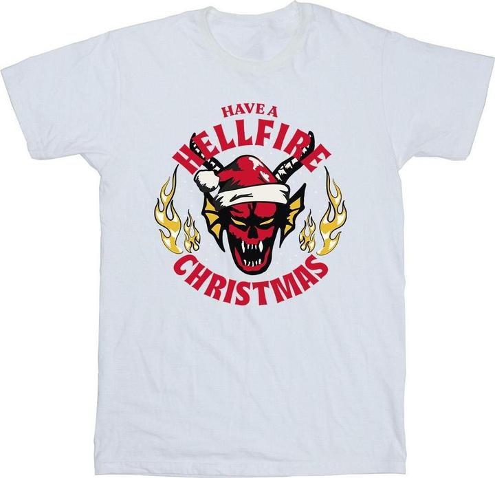 Produktbild Netflix Stranger Things Hellfire Christmas TShirt Jungen (128)