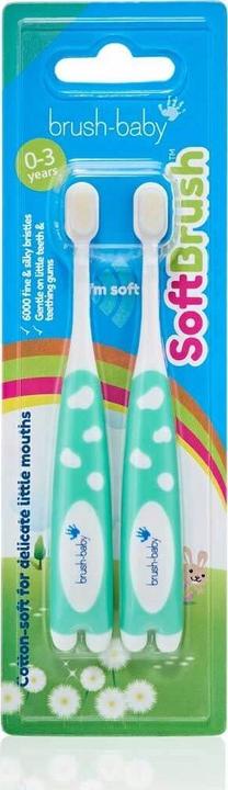 Actual product image Brush-Baby Brush Baby FirstBrush Toothbrush for Children - 2 Pack (2 x)