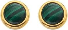 Hot Diamonds Jac Jossa Soul DE757 delicate gold-plated diamond and malachite earrings