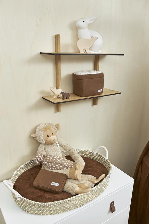 Produktbild Meyco Wickeltichkörbchen medium Knit basic chocolate