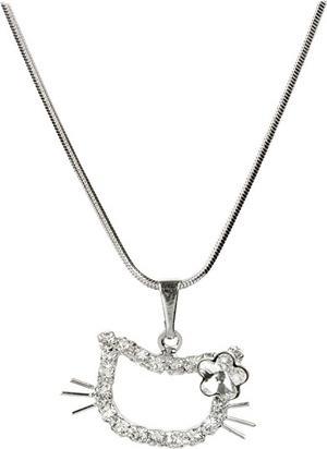 Image du produit Levien Collier de fille Kitten avec une fleur en cristal (L)