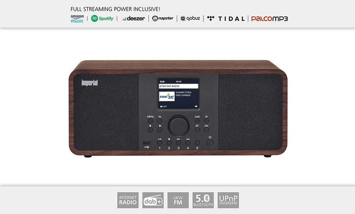 Productafbeelding Imperial Dabman i205 (Internet radio, DAB+, VHF, FM, Bluetooth, WiFi)
