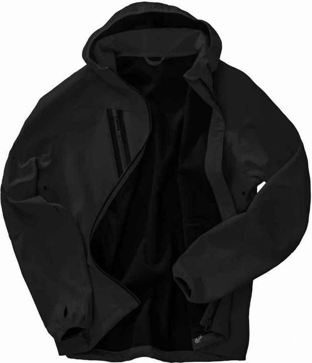 Actual product image Result Mens Hooded 3 Layer Printable Soft Shell Jacket (L)