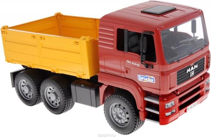 Actual product image Bruder Man tipping truck with shovel excavator