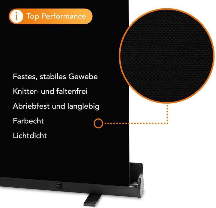 Immagine prodotto Walimex pro Pannello roll-up sfondo nero 165x220 (176.50 cm, 226 cm)