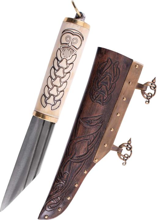 Battle Merchant Small Viking Sax with Bone Handle (10 cm)