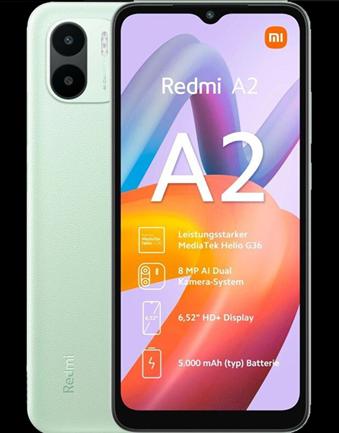 Image du produit Xiaomi Redmi A2 (32 Go, Vert clair, 6.52", Double SIM, 8 Mpx, 4G)