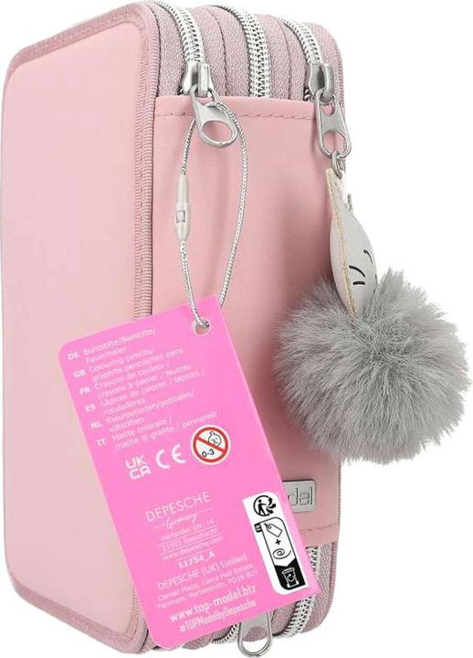 Actual product image Depesche 3-Fach Federtasche Kätzchen inkl. Stifte TOPModel