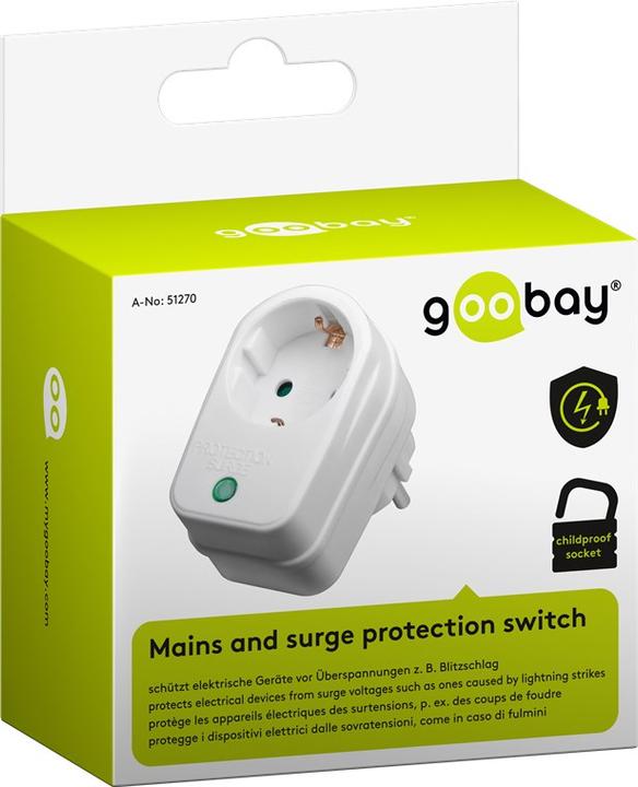 Produktbild Goobay Netz- und Überspannungsschutzschalter