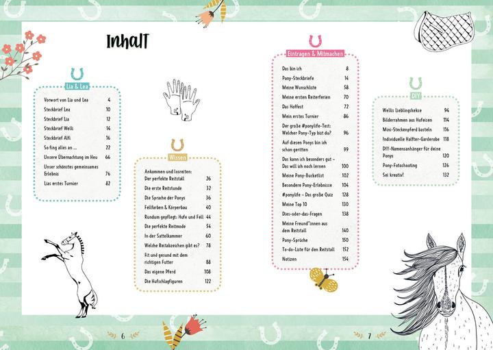 Image du produit #ponylife – Mein Pferde-Mitmach-Journal von den Social-Media-Stars Lia und Lea (Allemand, Lea Schirdewahn, Carola de Chaudière, Lia Beckmann, 2022)