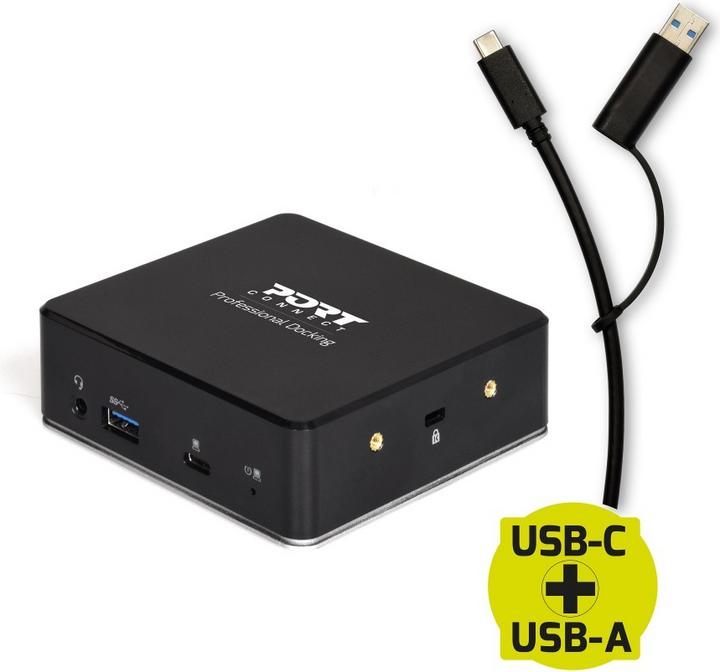 Immagine prodotto Port Designs DOCKING UNIVERSAL OFFICE 901908 2 X 2K-EU, USB-A/USB-C (USB-A, USB-C, 8 Porti)