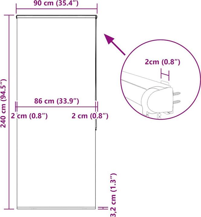 Immagine prodotto VidaXL Marji (90 x 240 cm)