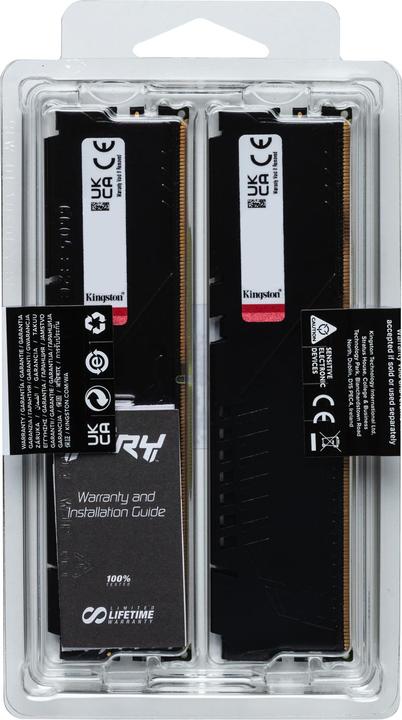 Actual product image Kingston FURY Beast (2 x 16GB, 6000 MHz, DDR5 RAM, DIMM)