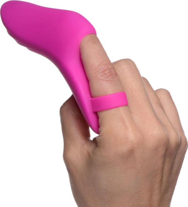 Actual product image Frisky Finger Bang Her Pro Finger Vibrator Rosa