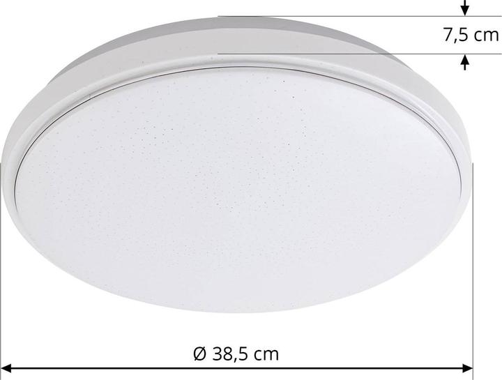 Produktbild Lindby Glamo LED-Deckenlampe IP44 mit Sterneffekt (2700 lm)