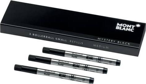 Image du produit Montblanc Recharge roller small M 128240 mystery black 3 pièces (Recharger, Noir, 0.50 mm)