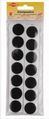 Immagine prodotto Kleiber Puntini in velcro, diametro: 25 mm, nero (25 mm)