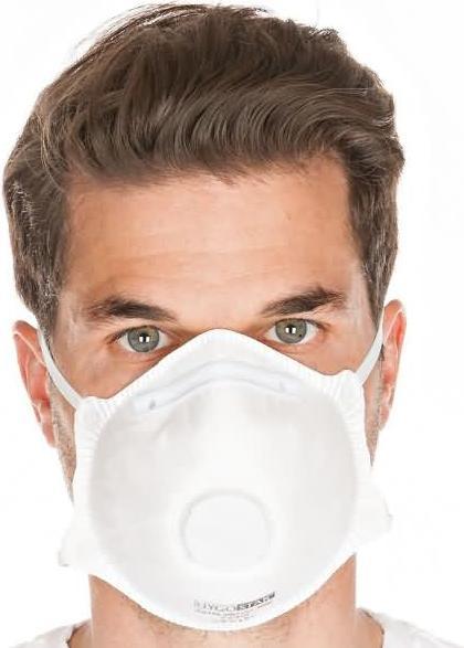 Hygostar Atemschutzmaske mit Ventil, Schutzstufe: FFP2 (FFP2, 20 x)