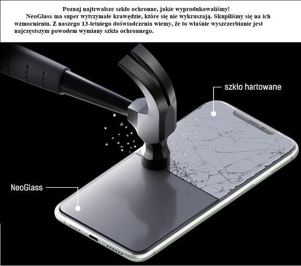 Actual product image 3MK NeoGlass for iPhone SE 2020 black frame (1 Piece, Apple iPhone SE)