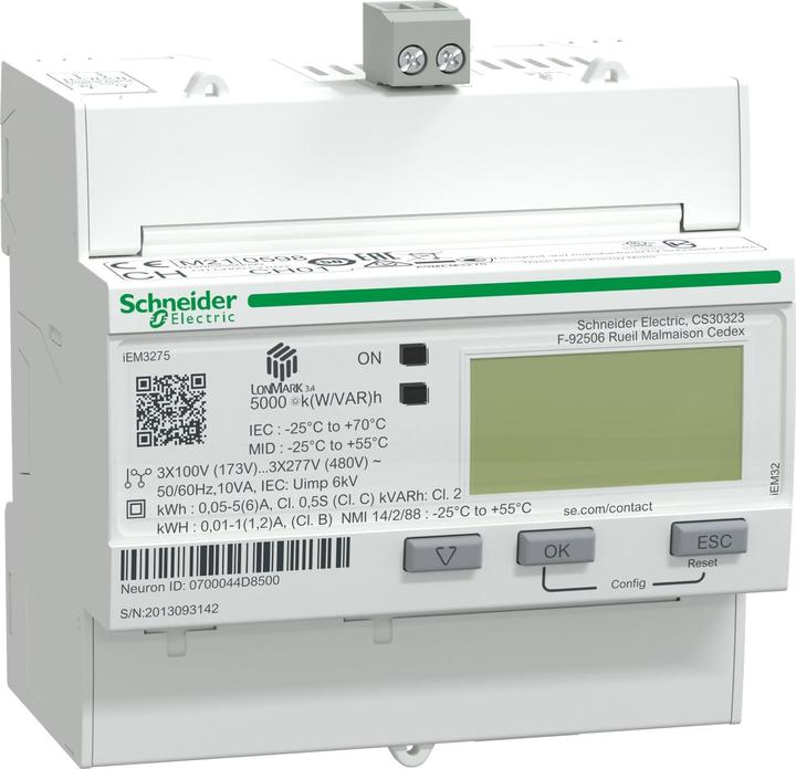 Image du produit Schneider Electric iEM3275 meter CT LON 1 entrée numérique