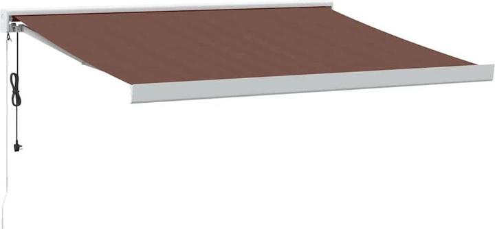 Brown and white