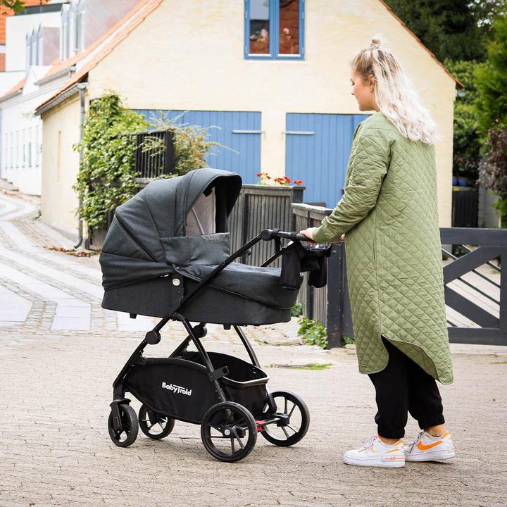 Actual product image Babytrold Mini Combi Pram Grey Melange