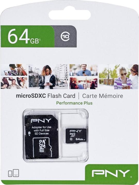 Immagine prodotto PNY Performance Plus (64 GB, microSDXC, U1, UHS-I)
