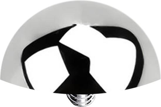 Produktbild Star Piercing Dermal Anchor Halbrund silber (ohne Messing, Chirurgenstahl 316L)