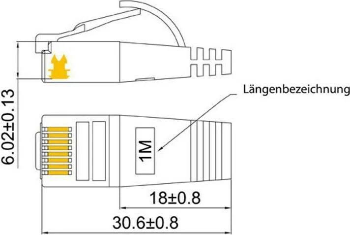 Actual product image Wirewin Network cable (STP, CAT6, 15 m)