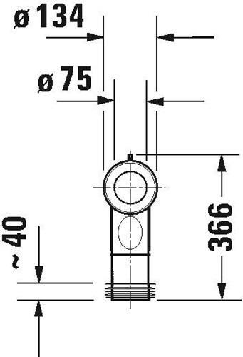 Produktbild Duravit Anschlussbogen Vario