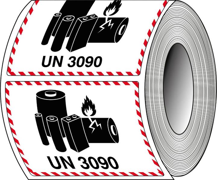 Produktbild Brady ADR-LBM-UN3490, B-7610, Verpackungsetiketten - Lithiumbatterie-Markierung, Papier, matt, Sch
