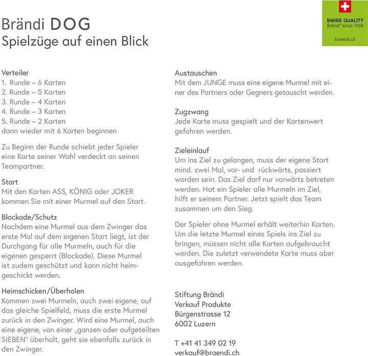 Produktbild Brändi Dog Kurzanleitung