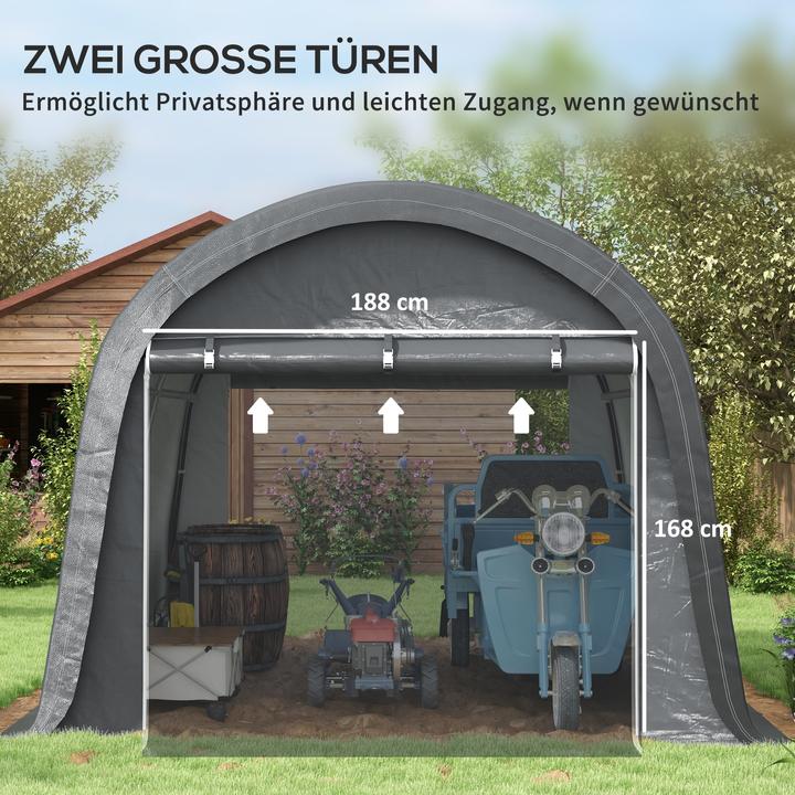 Actual product image Outsunny Equipment tent with two zip doors
