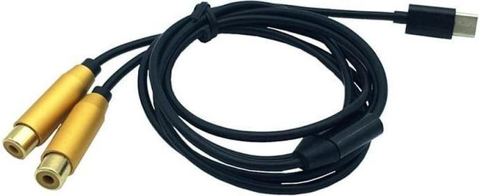 Actual product image JTI Adapter cable - USB-C to 2x RCA (0.80 m)