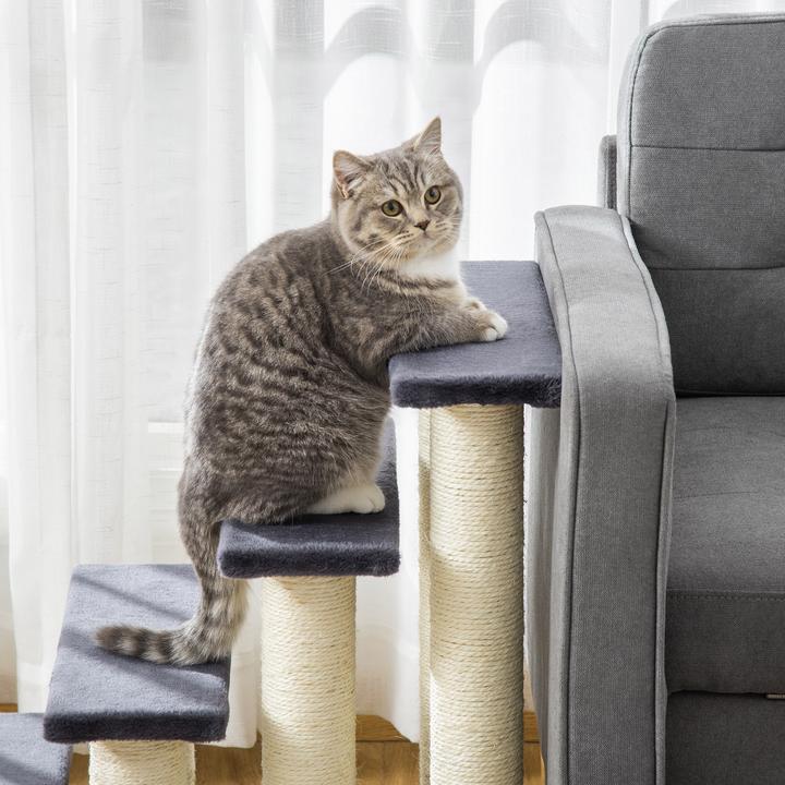 Actual product image PawHut Cat stairs (61 cm, Grey)