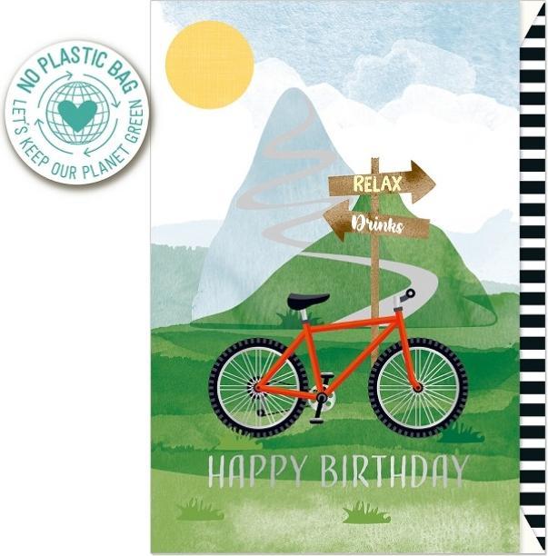 Immagine prodotto Artebene Biglietto di auguri di buon compleanno Bicicletta di (1 pz.)