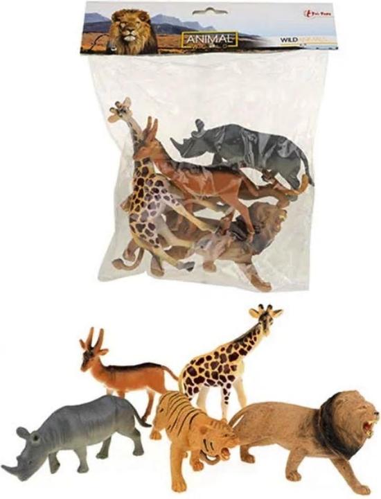Immagine prodotto Toi-Toys Animal World Wild Animals Deluxe, 5 pezzi.