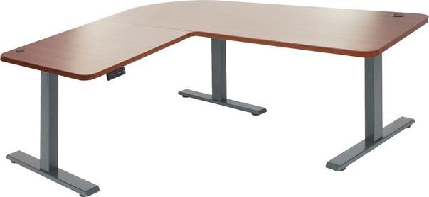 Image du produit Swisshandel24 Bureau d'angle, bureau informatique, réglable en hauteur électriquement 178x178cm 84kg naturel (178 x 178 cm)