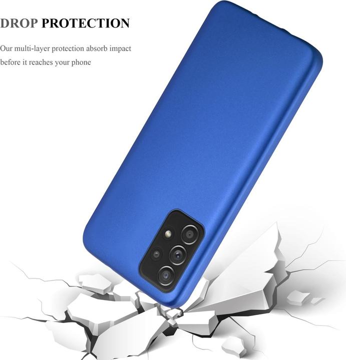 Actual product image Cadorabo TPU Matt Metallic Sleeve (Samsung Galaxy A52, Samsung Galaxy A52 5G, Samsung Galaxy A52s 5G)
